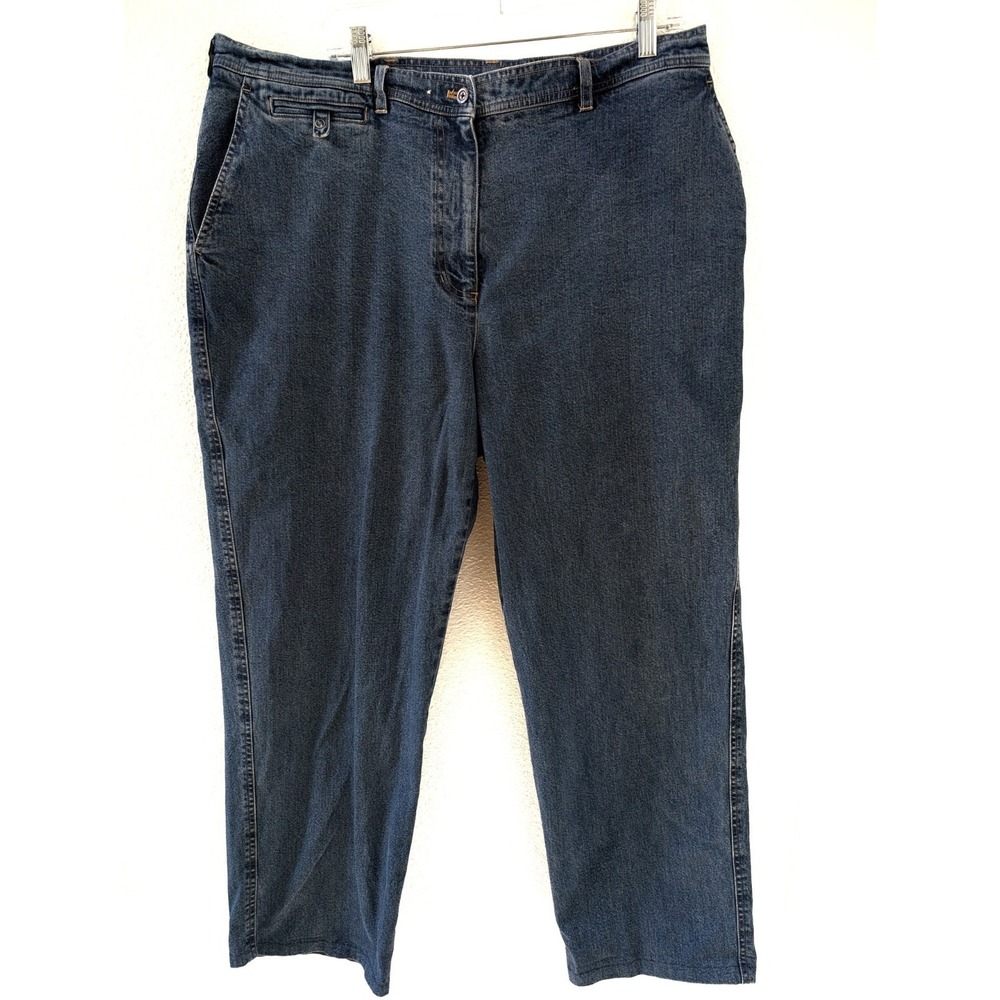 Lauren Ralph Lauren Denim Plus Size Jeans Straight Leg Medium Wash
